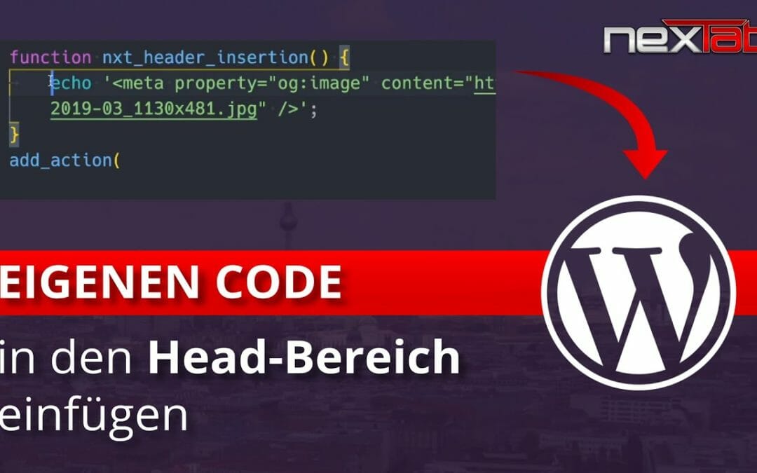 Code in den Head-Bereich der eigenen WordPress-Seite einfügen