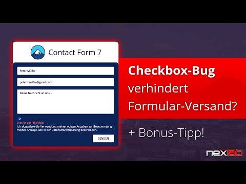 Contact Form 7 Checkbox Fehler: So löst du das Versand-Problem